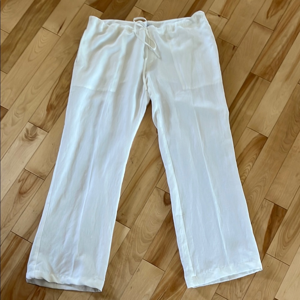 White Drawstring Pants